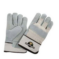 Safety Works Double Palm Leather Gloves w/White Cuffs